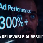 AI revolutionizing advertising in 2025 with futuristic marketing visuals and automation technology