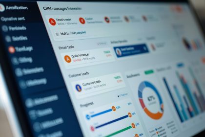 Digital marketer using CRM tools to automate workflows and improve customer interactions through smart technology.