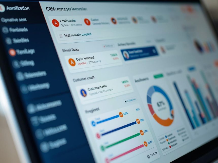 Digital marketer using CRM tools to automate workflows and improve customer interactions through smart technology.