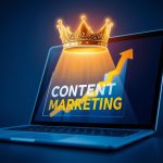 Marketer using content marketing strategies to achieve SEO success and position their brand as an industry leader.