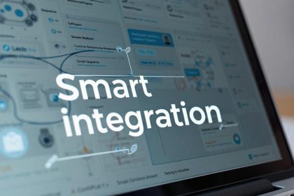 Marketer integrating email marketing with CRM tools to automate campaigns and boost business growth.