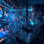 Marketer tracking key website performance metrics to optimize speed, engagement, and conversion rates.