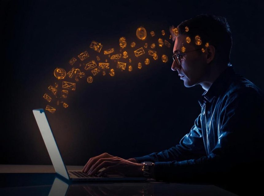 Marketer optimizing targeted newsletters and promotions to increase ROI and customer engagement.