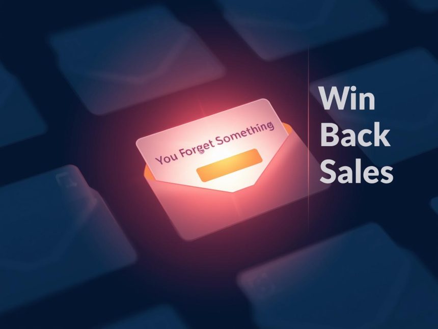 Marketer using retargeting ads and automated email campaigns to recover lost sales and re-engage customers who abandoned their carts.