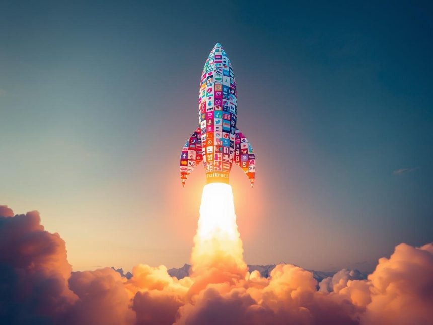 Marketer showcasing social media marketing success stories and growth strategies through data-driven campaigns.