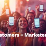 Customers sharing authentic user-generated content that strengthens brand trust and credibility across social media.