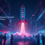 A glowing digital map of Southeast Asia with shopping icons, delivery trucks, and rising charts, symbolizing the region’s booming e-commerce growth and business opportunities.