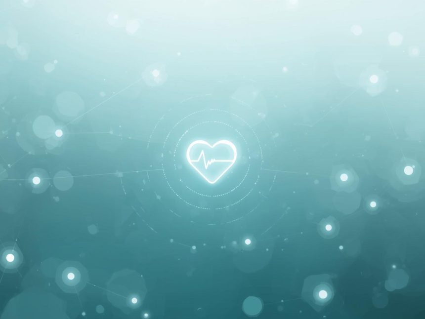 A group of people connected by glowing digital lines surrounded by engagement icons, symbolizing the power of community marketing and collective growth.