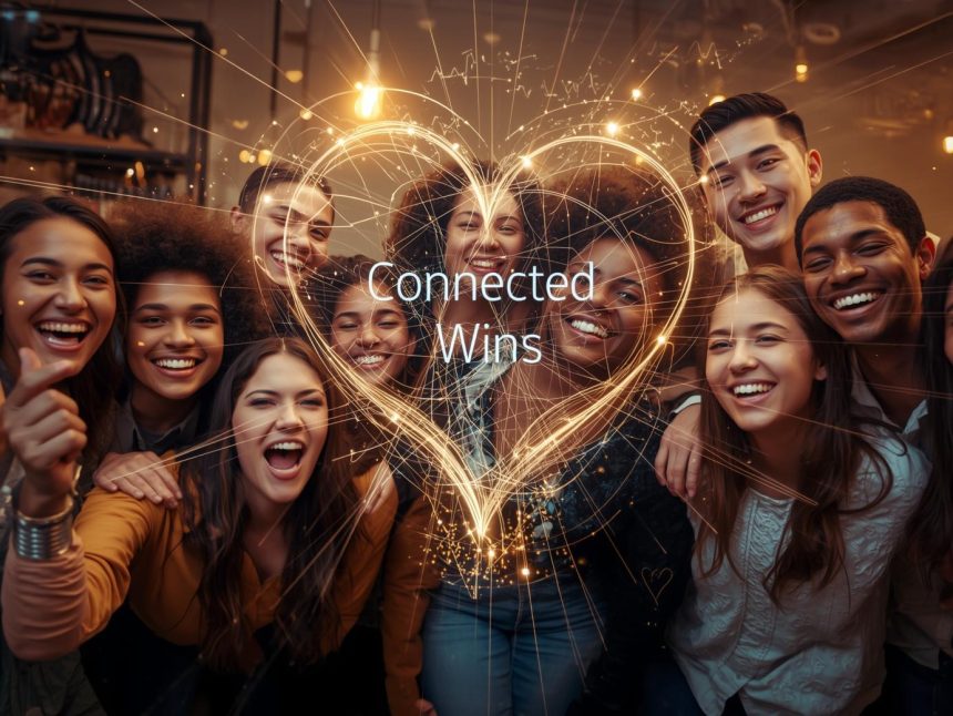 A marketer using a glowing digital hook to attract customer icons, representing how CRM tools capture and retain customers efficiently.