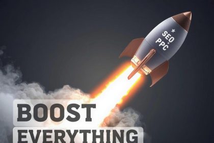 Visual showing the synergy of SEO and PPC working together to boost search engine visibility and online growth.