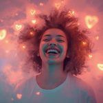 A digital marketer reviewing holographic ad dashboards powered by AI, representing how machine learning personalizes advertising and improves customer satisfaction.