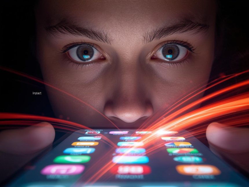 A person’s finger hovering over a glowing digital “Buy Now” button, symbolizing the power of micro-moments and instant decision-making in marketing.