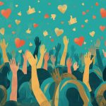 A glowing digital crowd connected by light beams forming a global network, symbolizing people power and community-driven marketing in the digital age.