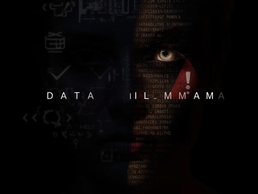 A marketer holding glowing icons for “Trust” and “Trash,” symbolizing the tension between privacy compliance and risky data practices shaping digital success in 2025.