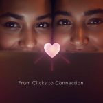 A marketer smiling at a glowing laptop screen showing a digital heart icon, symbolizing how small customer interactions can build lasting loyalty and brand love.