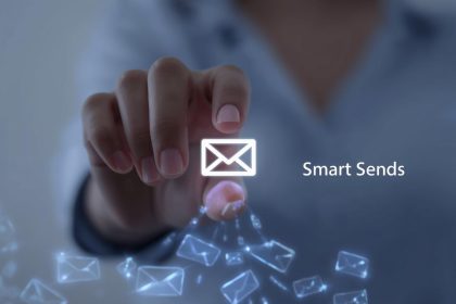 A marketer celebrates as glowing email icons transform into dollar signs, symbolizing how smart email automation converts subscriber actions into sales.