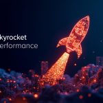 A marketer unlocking a glowing digital email envelope bursting with engagement icons and rising metrics, symbolizing higher opens, clicks, and sales through testing and personalization.