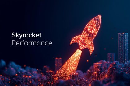 A marketer unlocking a glowing digital email envelope bursting with engagement icons and rising metrics, symbolizing higher opens, clicks, and sales through testing and personalization.