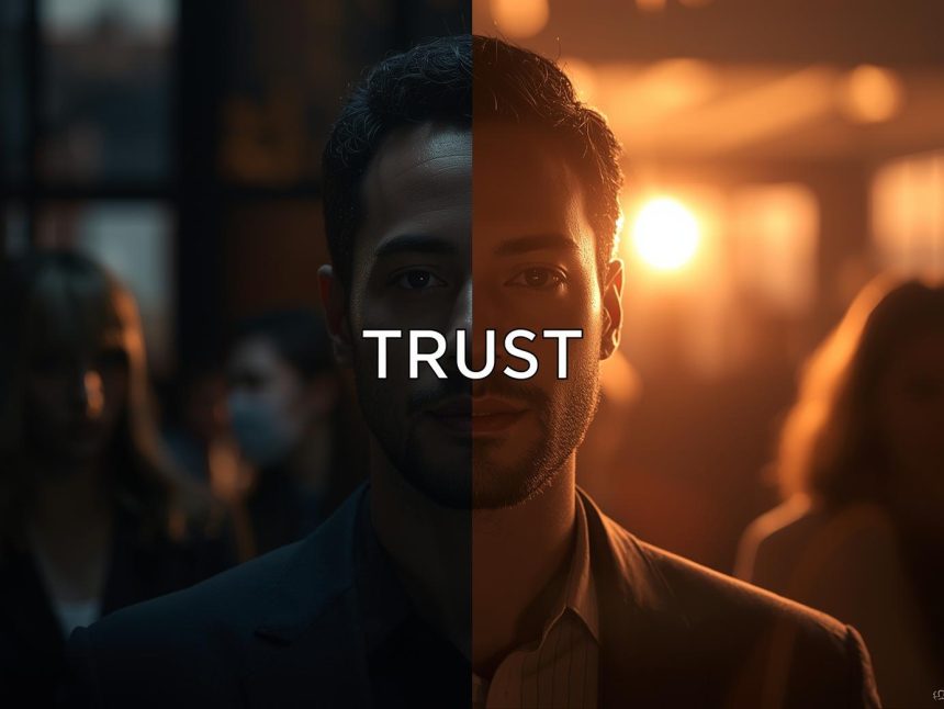 A collage of real people creating social content surrounded by glowing engagement icons, symbolizing the rise of user-generated content in digital marketing.