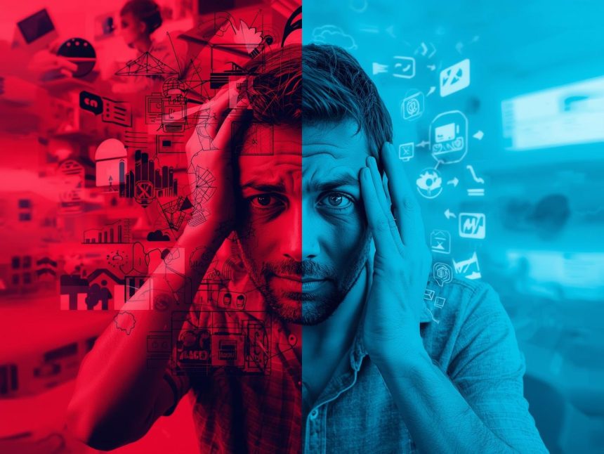 A glowing user journey funnel showing clicks leading to engagement and conversions, symbolizing the impact of UX on digital marketing success.