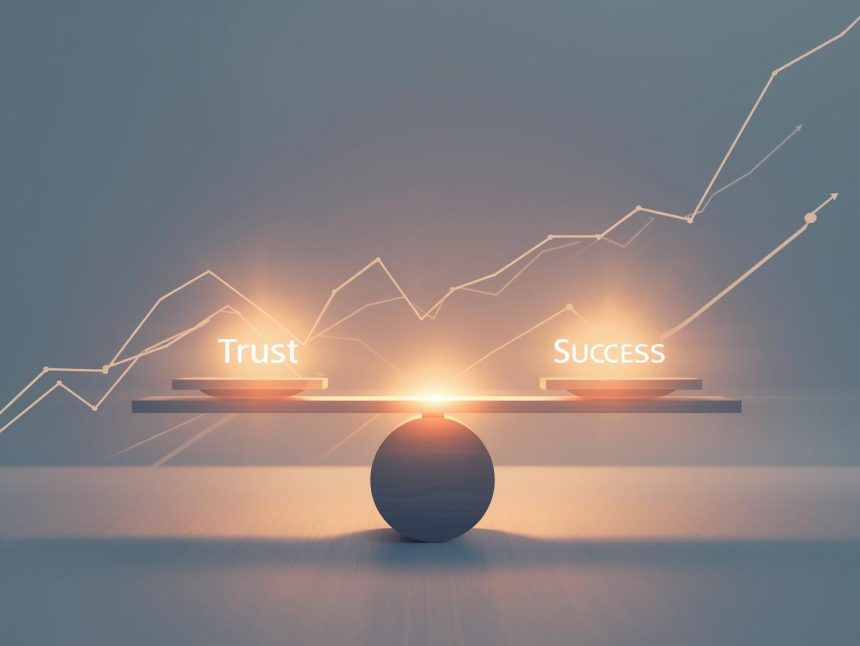 A marketer presenting a glowing consent button on a futuristic dashboard, symbolizing permission-based, ethical digital marketing strategies.