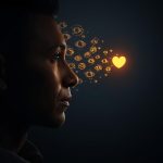 A marketer choosing a glowing “Trust” button over “Track,” symbolizing ethical data practices in digital marketing.