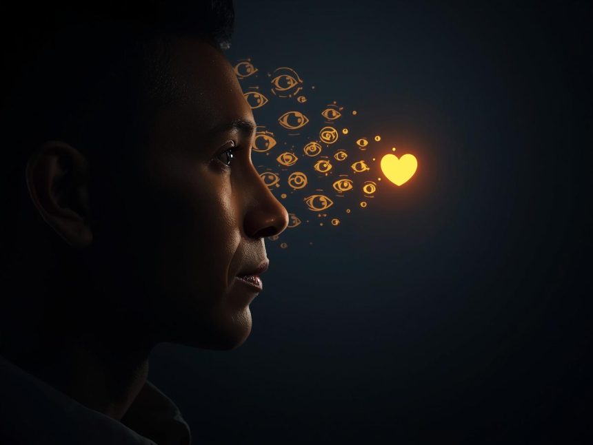 A marketer choosing a glowing “Trust” button over “Track,” symbolizing ethical data practices in digital marketing.