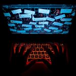 A frustrated user exiting a cluttered website while a marketer optimizes the layout, representing how fixing usability boosts engagement and conversions.