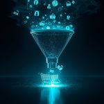 A marketer optimizing website conversion funnels to turn visitors into paying customers, symbolizing CRO strategies that drive real revenue.