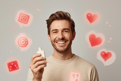 A group of loyal customers connected through digital and emotional bonds, symbolizing brand communities transforming buyers into believers in 2025.