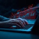 A marketer analyzing a real-time marketing dashboard displaying live campaign data and performance metrics, symbolizing fast, data-driven decision-making.