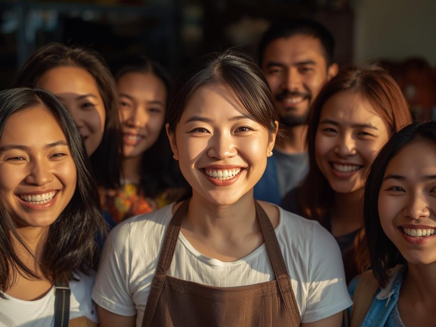 Local business owners and community members connecting through authentic, purpose-driven marketing that builds customer loyalty and trust.