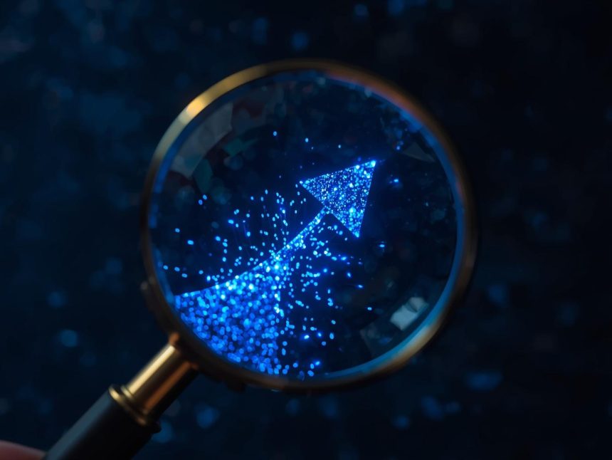 A marketer analyzing key performance metrics and digital benchmarks to measure campaign success and optimize marketing performance.