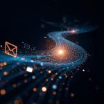 A marketer using an integrated CRM and email marketing system to create a seamless, personalized omnichannel customer journey.