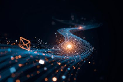 A marketer using an integrated CRM and email marketing system to create a seamless, personalized omnichannel customer journey.