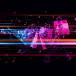 A shopper scrolls through their smartphone as social media icons transform into shopping bags, representing the seamless journey from browsing to buying in social commerce.