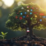 An entrepreneur targeting a focused audience with precision branding, symbolizing niche marketing strategies that drive big growth in 2025.