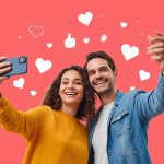 Diverse consumers creating and sharing authentic content about a brand, symbolizing co-creation and user-generated storytelling in modern marketing.