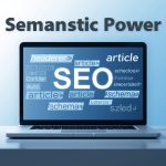 Developer examining glowing HTML and structured data transforming into search snippets, symbolizing how semantic code enhances on-page SEO performance.