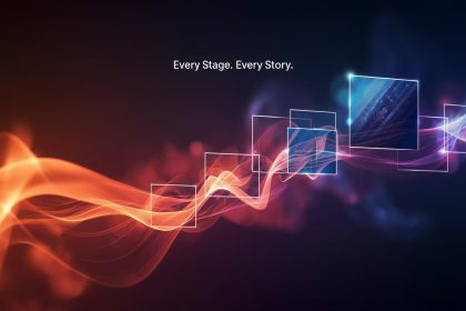 A glowing digital funnel filled with video icons and customer engagement visuals, symbolizing how videos guide audiences through every stage of the customer journey.