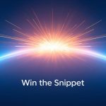 A glowing digital search results page featuring a golden highlighted snippet at the top, symbolizing ranking in Google’s Position Zero for zero-click searches.