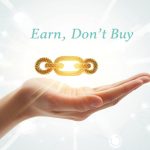 Two glowing chain links — one gold, one broken — floating above Google results, representing high-quality backlink strategies that boost SEO authority in 2025.