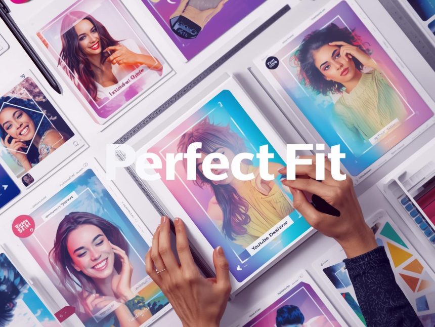 A colorful digital grid displaying social media image dimensions for major platforms, symbolizing a 2025 guide to optimal image sizing for digital marketers.