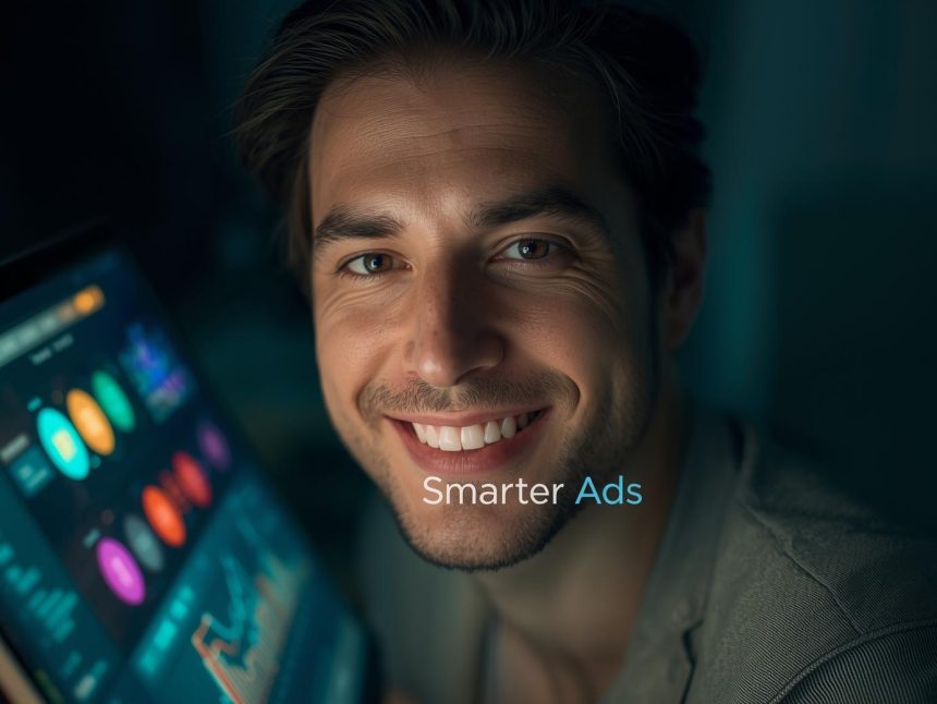 Digital marketer comparing glowing Smart Campaigns and Performance Max dashboards, representing the choice between Google Ads automation strategies.