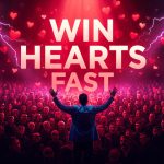 Person staring intensely at camera with a glowing stopwatch overlay showing three seconds, symbolizing quick emotional storytelling in the digital age.