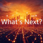 A glowing digital globe surrounded by marketing icons and light trails, symbolizing global digital marketing trends and innovations in 2025.