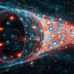 AI-powered tools boosting social media engagement across multiple platforms, symbolizing intelligent automation and growth in 2025.