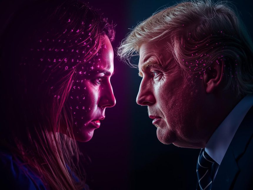 Marketer comparing micro and macro influencers on digital dashboards, symbolizing influencer marketing strategies and ROI decisions in 2025.