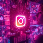 Marketer decoding Instagram’s 2025 algorithm surrounded by glowing engagement icons, symbolizing how to increase reach and engagement.