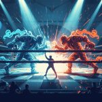 Split-screen showing the difference between manual drip campaigns and automated marketing workflows, symbolizing comparison and evolution.